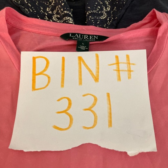 Lauren‎ Ralph Lauren T-Shirt Womens Sz L Pink Crew Neck Tee Stretch - Picture 9 of 9